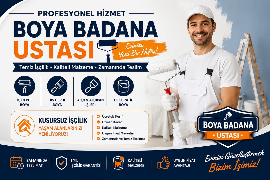 Yeşilova boya badana ustası – profesyonel boyacı